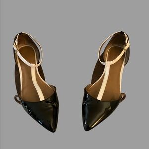 Calvin Klein Black and Cream Flats